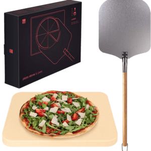 Blumtal Pizzastein + Pizzaschaufel im Set